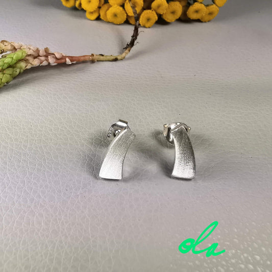 Ohrstecker aus 925 Silber mattiert