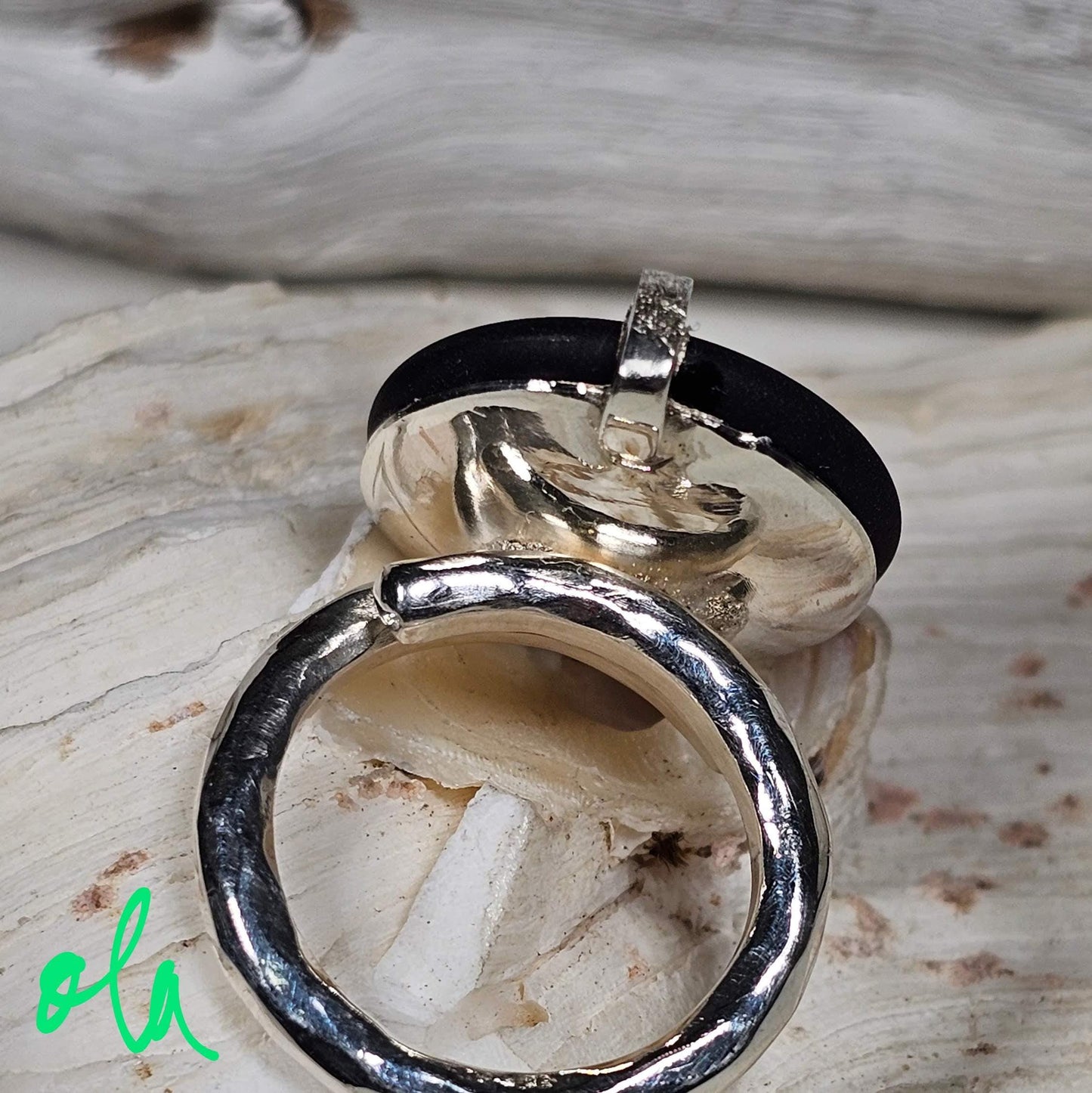 Onix Ring aus 925 Silber