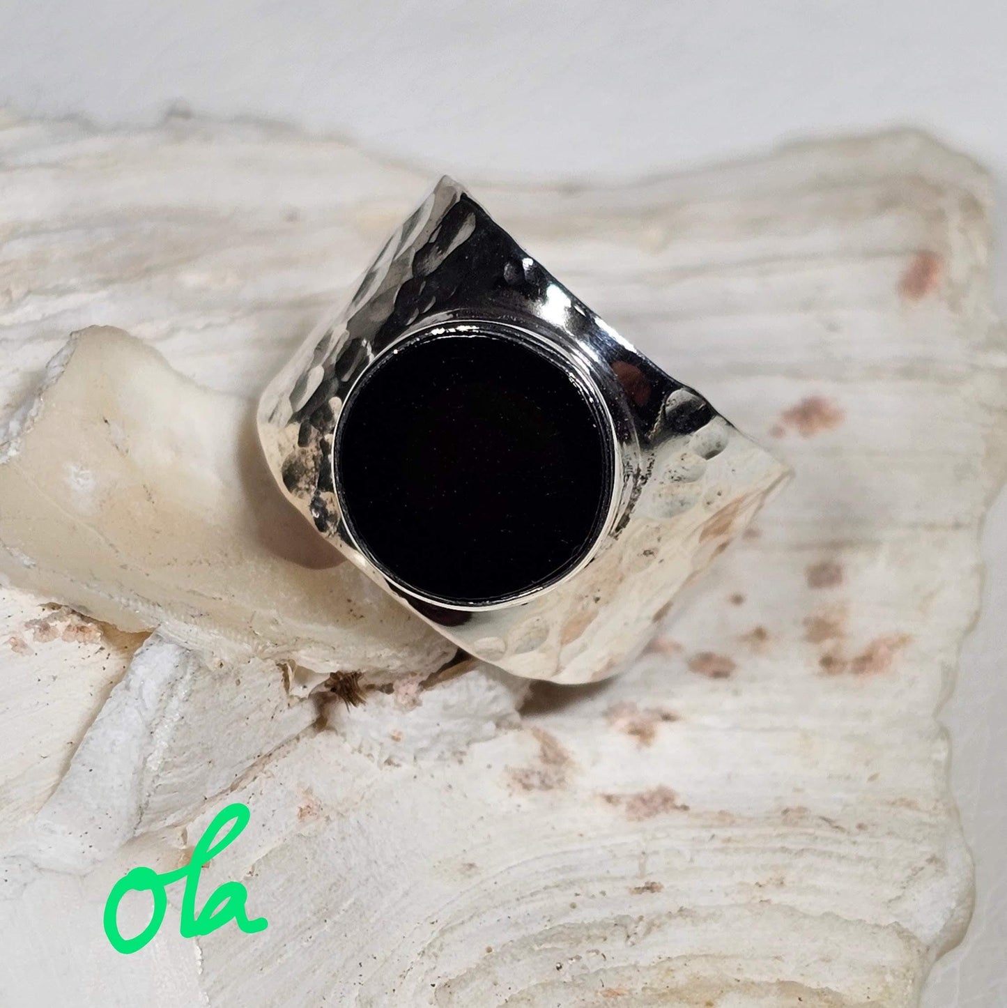 Onix Ring aus 925 Silber