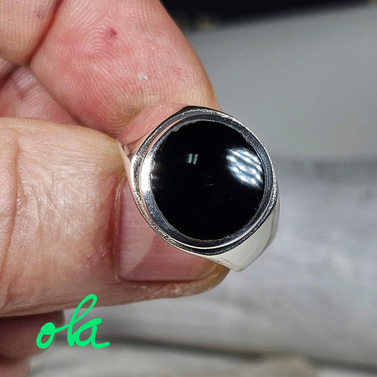 Onix Männer Ring 925 Silber