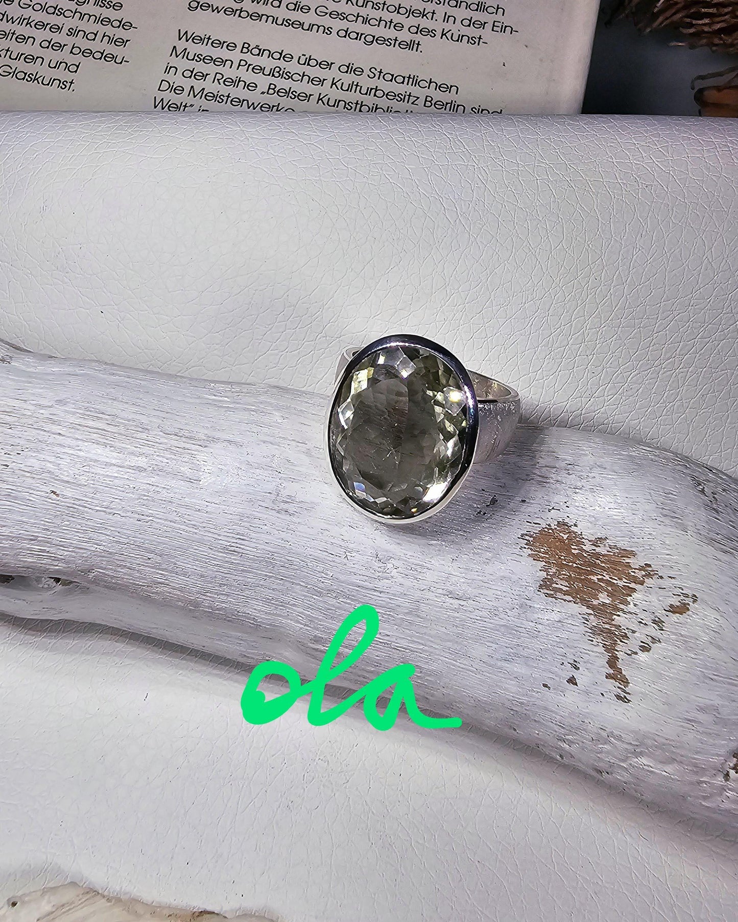 Prasiolith Ring Silber 925