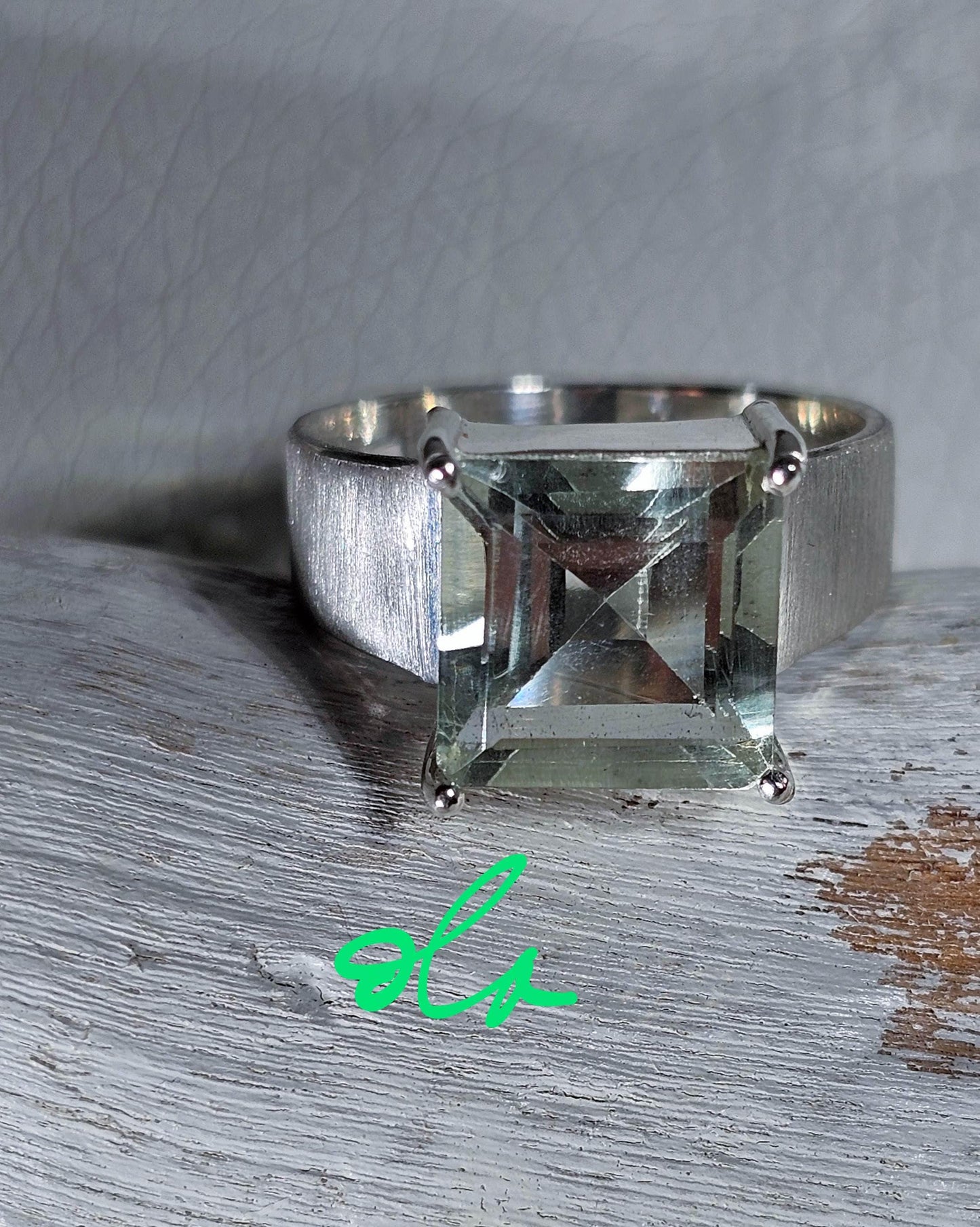 Prasiolith Ring Silber 925