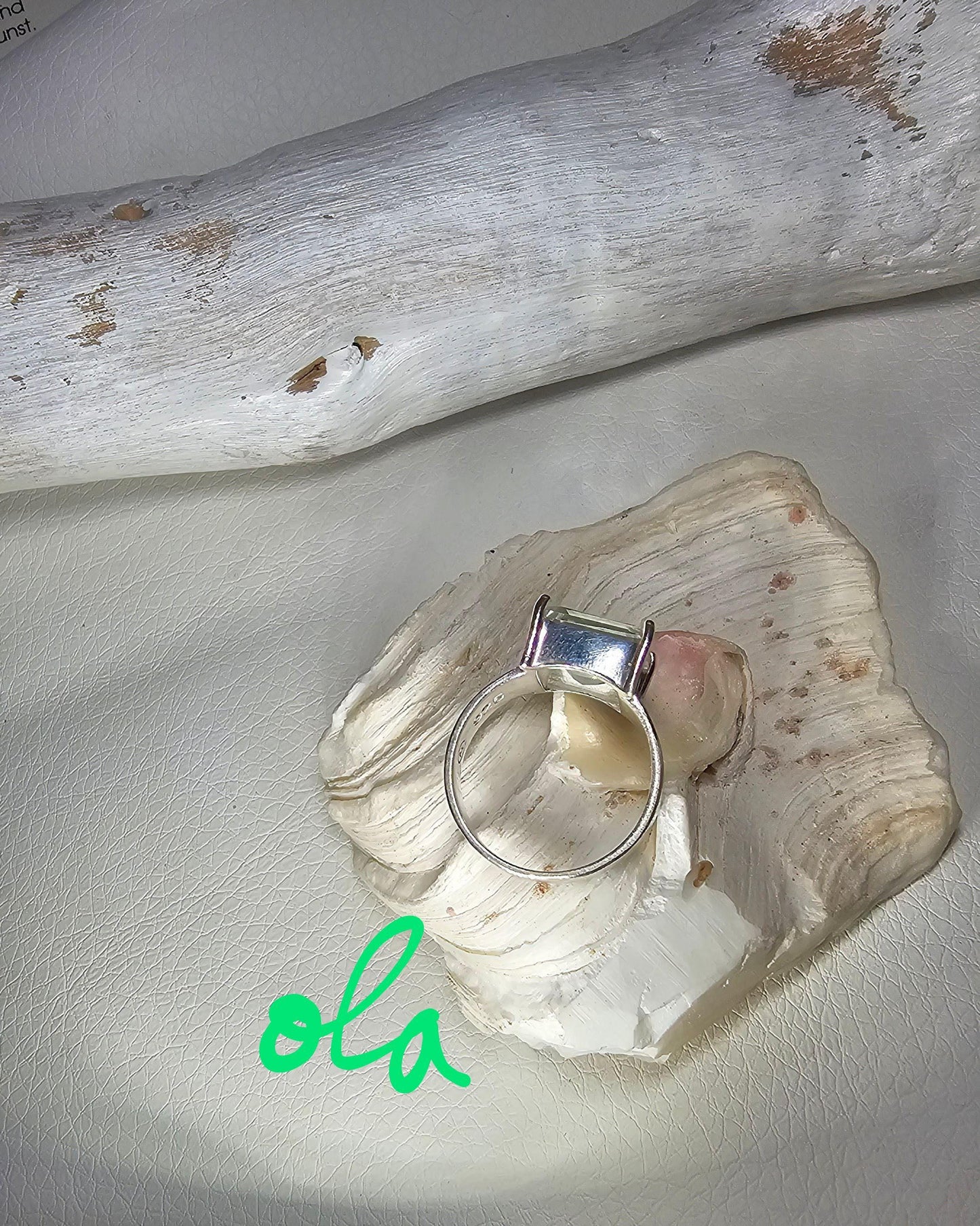 Prasiolith Ring Silber 925
