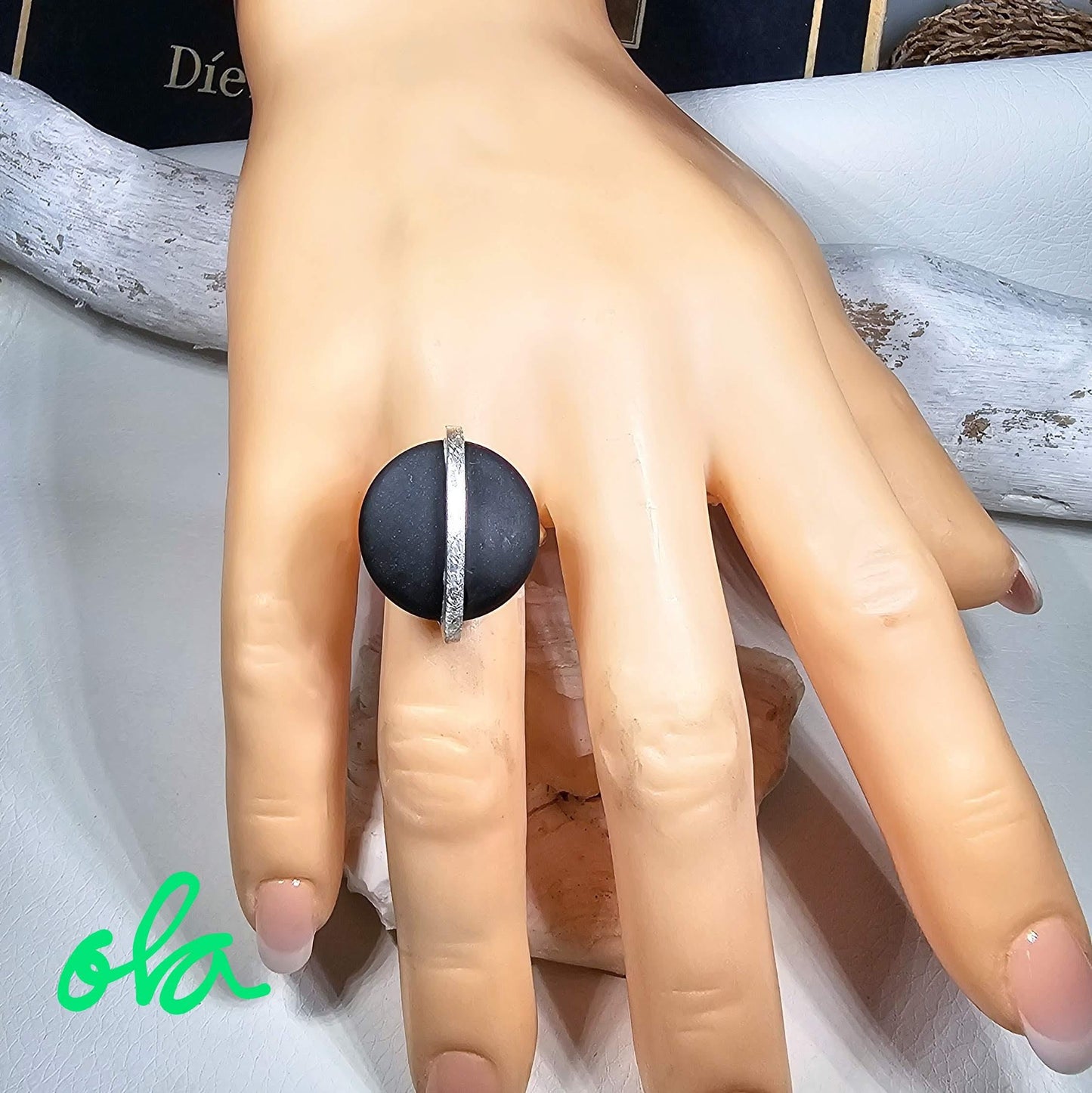 Onix Ring aus 925 Silber