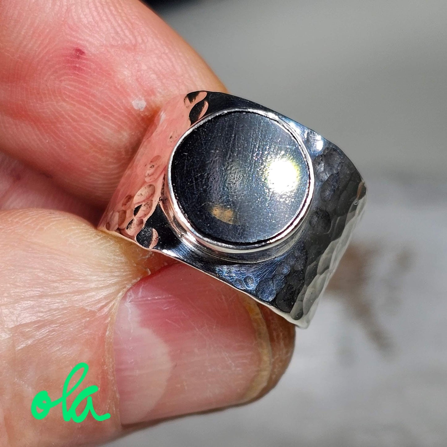 Onix Ring aus 925 Silber