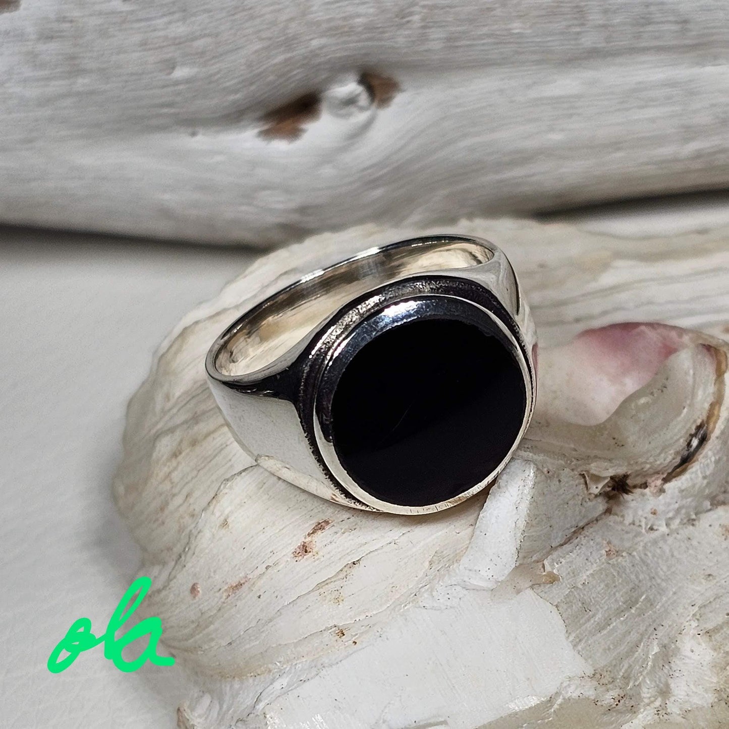Onix Männer Ring 925 Silber