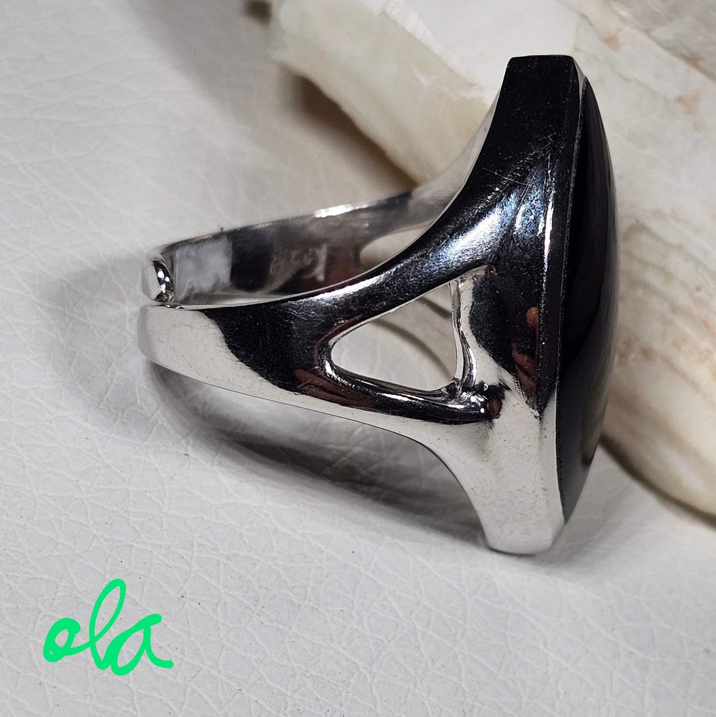 Onix Ring aus Silber 925