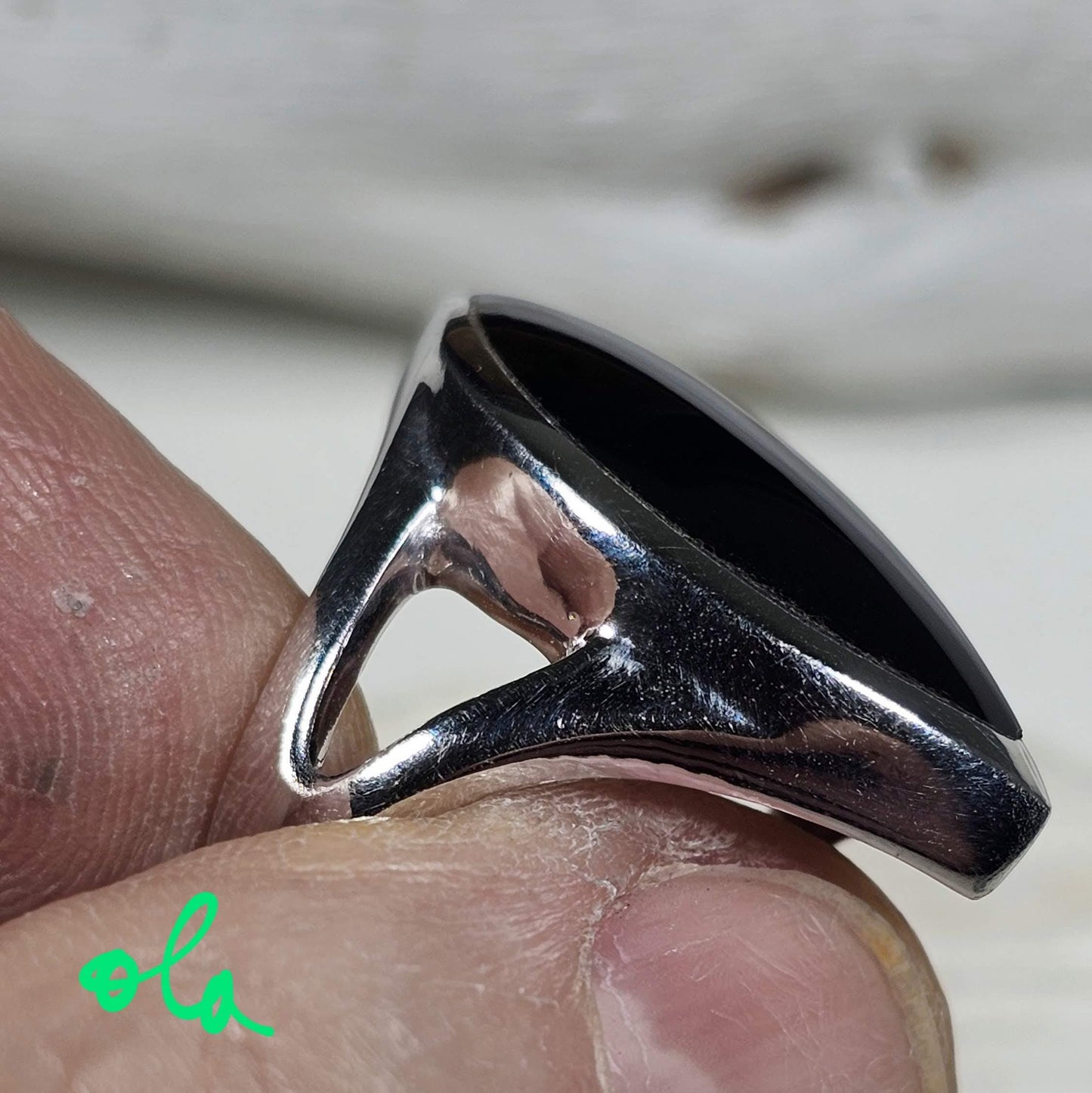 Onix Ring aus Silber 925