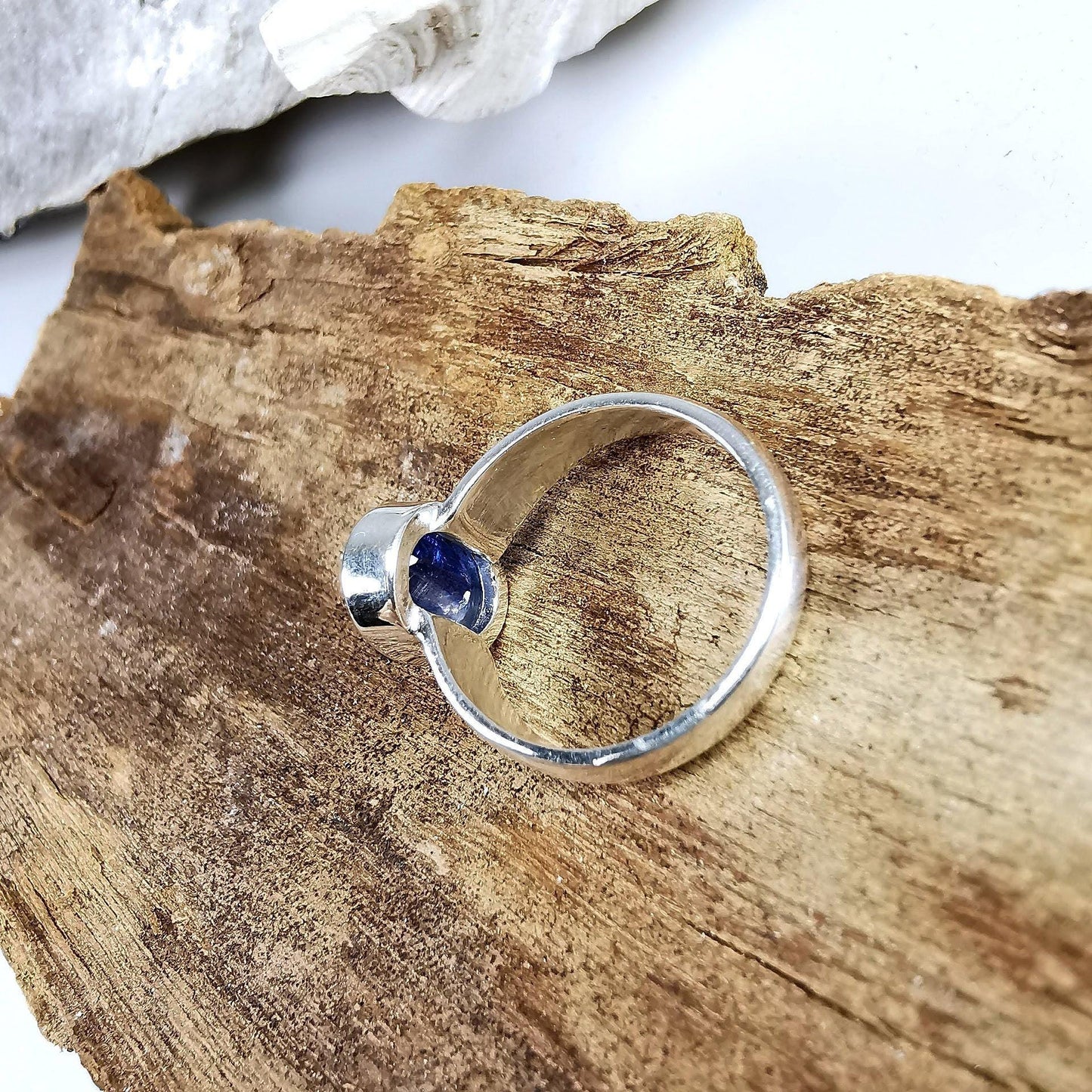 Kyanit Ring in 925 Silber gefasst