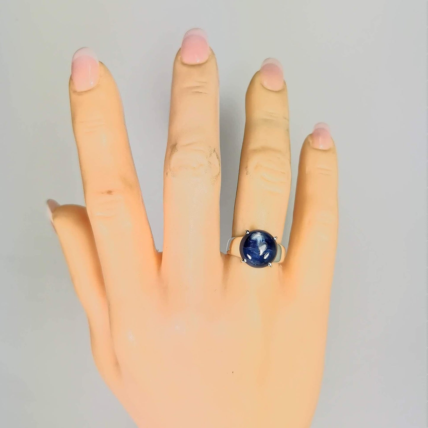Kyanit Ring in 925 Silber gefasst